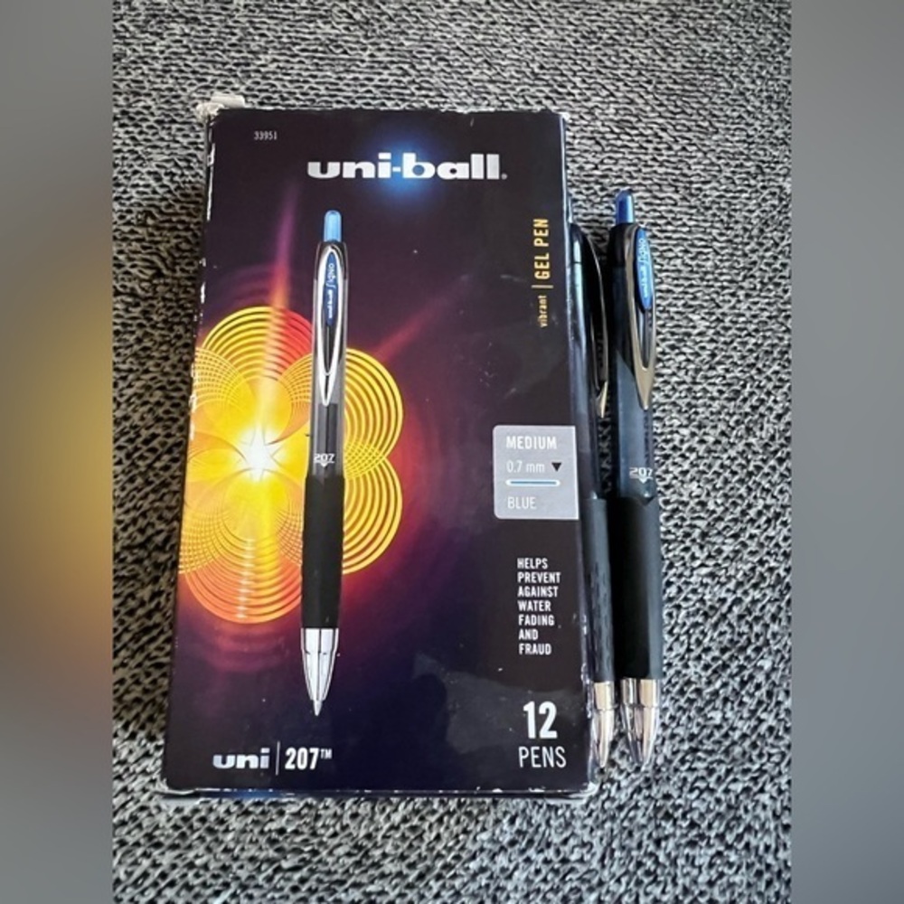 Uni-ball 207 Gel Pens - Blue
